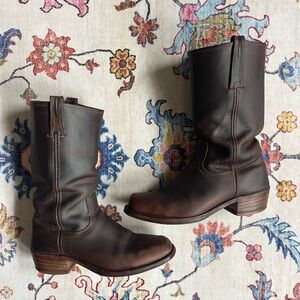 Frye Men's Brown Leather Boots size 9 1/2